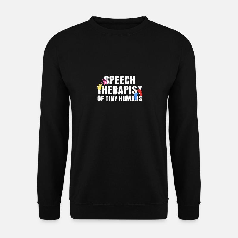Logopädin von Tiny Humans - Unisex Pullover - Schwarz