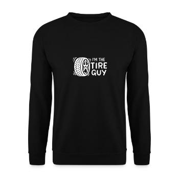 Ich bin der Reifentyp - Unisex Pullover - Schwarz - Vorne - Alina (178cm) & Michal (187cm)
