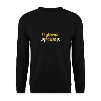 Frybread Power - Unisex Pullover - Schwarz - Vorne - Alina (178cm) & Michal (187cm)