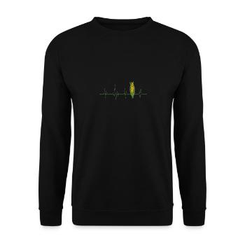 Battement de coeur de maïs - Sweat-shirt Unisexe - noir - Devant - Alina (178cm) & Michal (187cm)