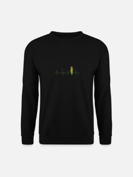 Corn Heartbeat - Unisex Sweatshirt - black