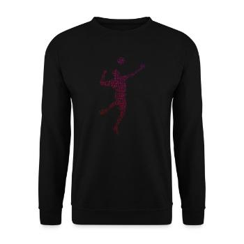 Jeux de Fistball féminin Joueur de fistball masculin - Sweat-shirt Unisexe - noir - Devant - Alina (178cm) & Michal (187cm)