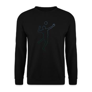 Fistball Volleyball Hommes Fistball Femmes - Sweat-shirt Unisexe - noir - Devant - Alina (178cm) & Michal (187cm)