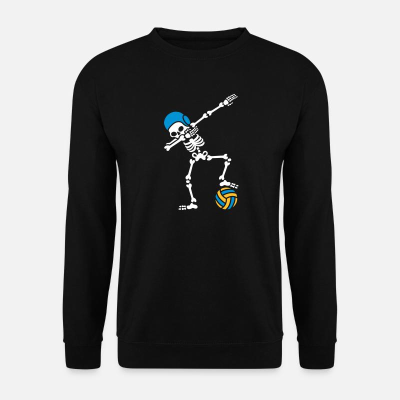 DAB DABBING Skelett Wasserball Halloween - Unisex Pullover - Schwarz