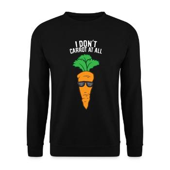 Carotte - Je ne carotte pas du tout - Sweat-shirt Unisexe - noir - Devant - Alina (178cm) & Michal (187cm)