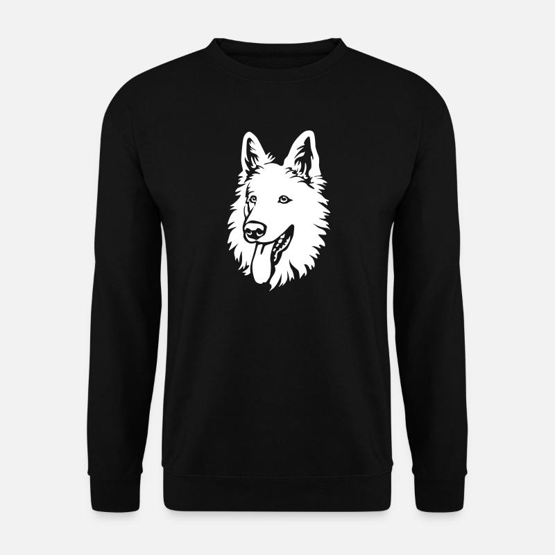 Swiss Shepherd Head "Black Edition" - Unisex Sweatshirt - black