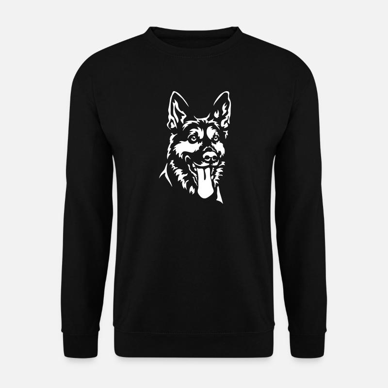 Deutscher Schäferhund Kopf - Unisex Pullover - Schwarz