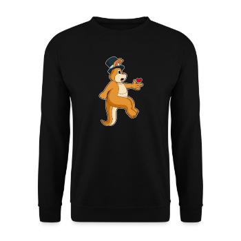Känguru Bräutigam Zylinder Hochzeit - Unisex Pullover - Schwarz - Vorne - Alina (178cm) & Michal (187cm)