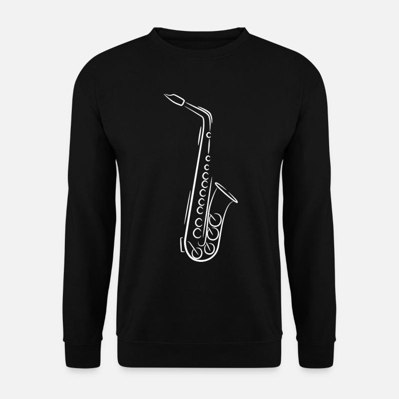 Saxophone Sketch - Unisex Sweatshirt - black
