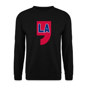 COMMA LA, CAMALA HARRIS FOR PRESIDENT 2024 - Unisex Sweatshirt - black - Front - Alina (178cm) & Michal (187cm)