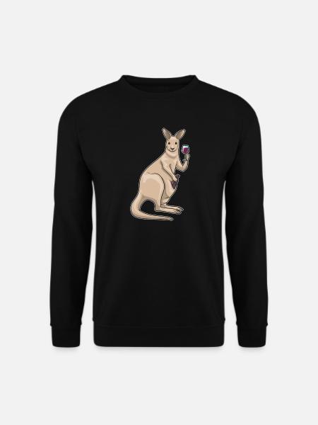 Kangaroo Red Wine - Unisex Sweatshirt - black