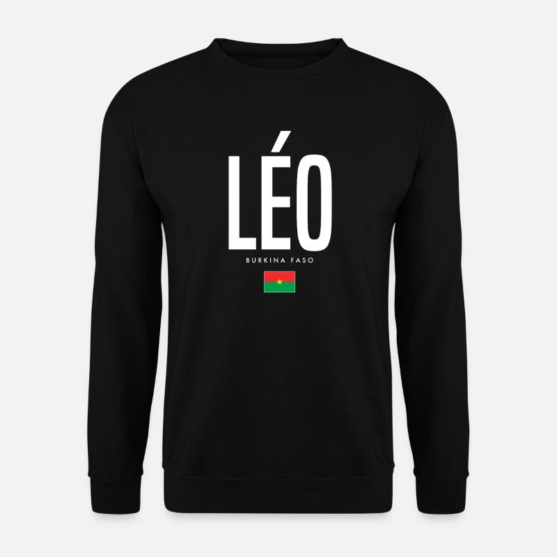 Léo Burkina Faso - Unisex Pullover - Schwarz