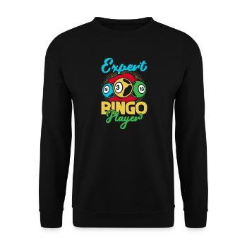 Jeu de bingo Expert Joueur Bingo - Sweat-shirt Unisexe - noir - Devant - Alina (178cm) & Michal (187cm)