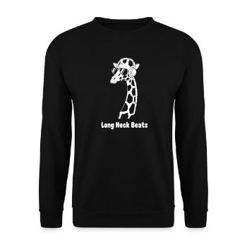 Le long cou bat la girafe - Sweat-shirt Unisexe - noir - Devant - Alina (178cm) & Michal (187cm)