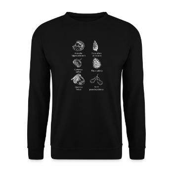 Nature's Bitter Sagittarius - Minimalist & Timeless - Unisex Sweatshirt - black - Front - Alina (178cm) & Michal (187cm)