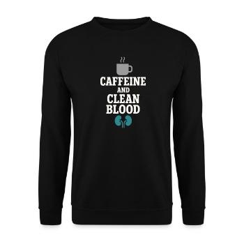 Dialysis Nurse Tech Kidney Care Nephrology - Unisex Sweatshirt - black - Front - Alina (178cm) & Michal (187cm)