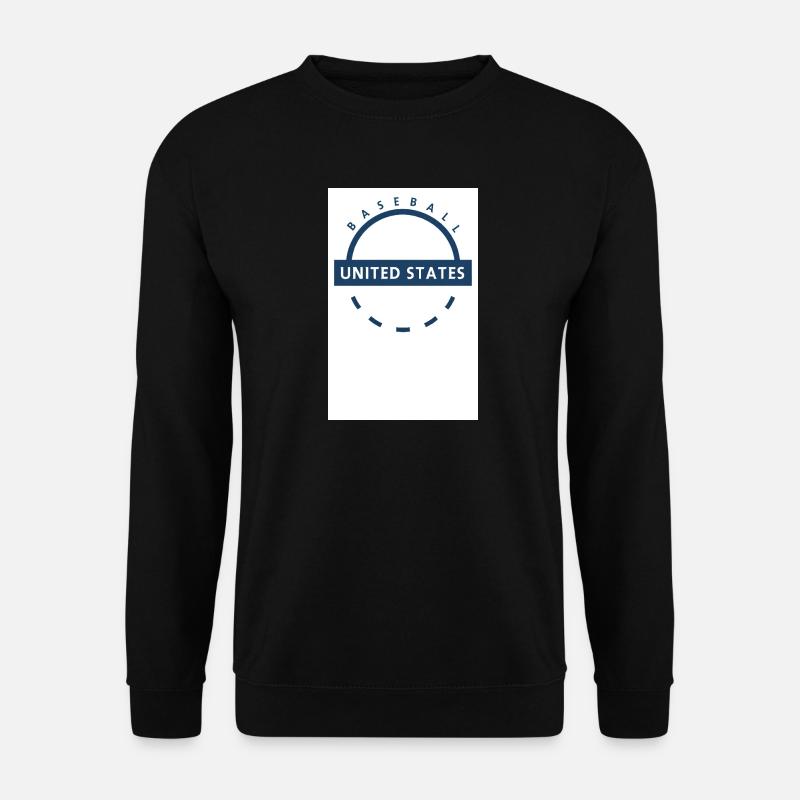 Baseball USA Emblem - Unisex Pullover - Schwarz
