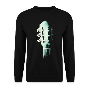 Gitarren-Spirit - Unisex Pullover - Schwarz - Vorne - Alina (178cm) & Michal (187cm)