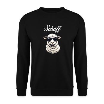 Schäff - Le patron décontracté en style laine - Sweat-shirt Unisexe - noir - Devant - Alina (178cm) & Michal (187cm)