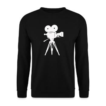 Film Camera Camera - Unisex Sweatshirt - black - Front - Alina (178cm) & Michal (187cm)