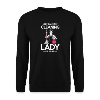 Femmes fières Femmes de Ménage Professionnelles du Ménage Mesdames - Sweat-shirt Unisexe - noir - Devant - Alina (178cm) & Michal (187cm)