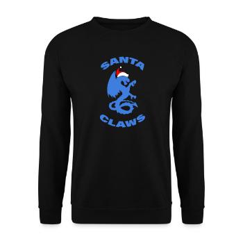 GRIFFES DU PÈRE NOËL - Sweat-shirt Unisexe - noir - Devant - Alina (178cm) & Michal (187cm)