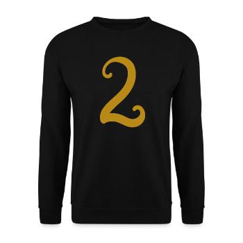 2 - Unisex Sweatshirt - black - Front - Alina (178cm) & Michal (187cm)