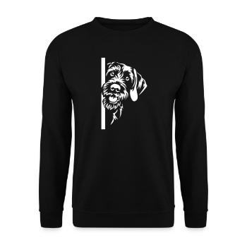 Édition noire allemande à cheveux durs - Sweat-shirt Unisexe - noir - Devant - Alina (178cm) & Michal (187cm)
