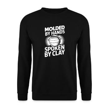 Pottery Artists Spoken By Clay Pottery - Unisex Pullover - Schwarz - Vorne - Alina (178cm) & Michal (187cm)