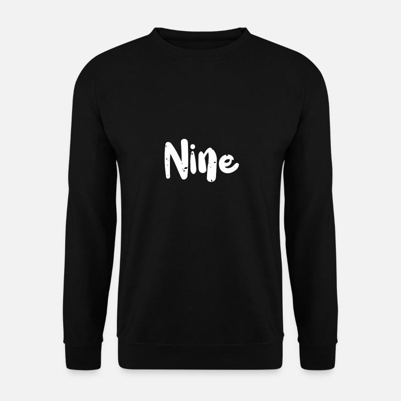 Nine - Birthday - Unisex Sweatshirt - black
