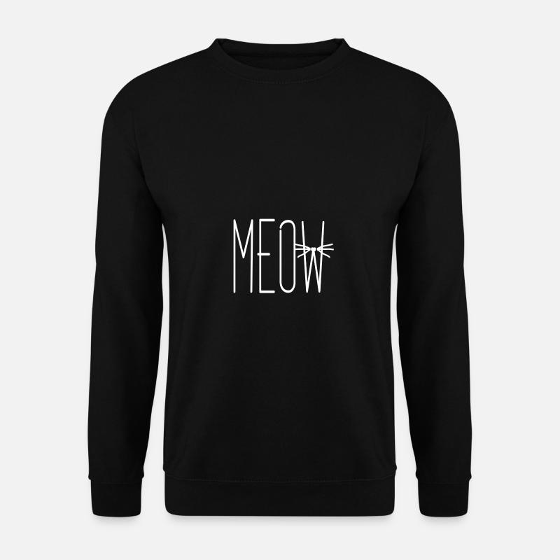 Katzen Miau Katzenfreund Main Coon Perser Geschenk - Unisex Pullover - Schwarz