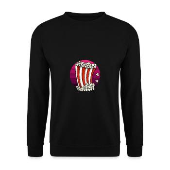 Movie Snacks Moviegoers Poison - Unisex Sweatshirt - black - Front - Alina (178cm) & Michal (187cm)
