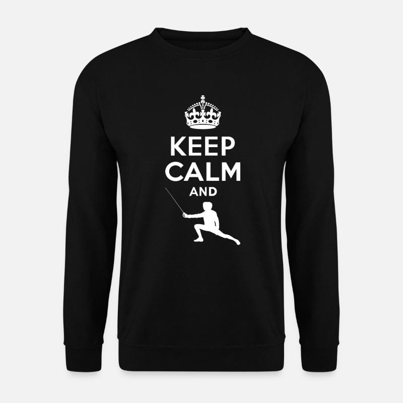 Keep Calm - Fechten 2 - Unisex Sweatshirt - black