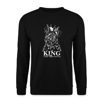 Chien Dog Dog Roi Terrier à poil doux - Sweat-shirt Unisexe - noir - Devant - Alina (178cm) & Michal (187cm)