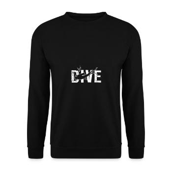 Scuba diving - Diving - Diver - Unisex Sweatshirt - black - Front - Alina (178cm) & Michal (187cm)
