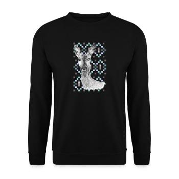 Rogen - Unisex Pullover - Schwarz - Vorne - Alina (178cm) & Michal (187cm)
