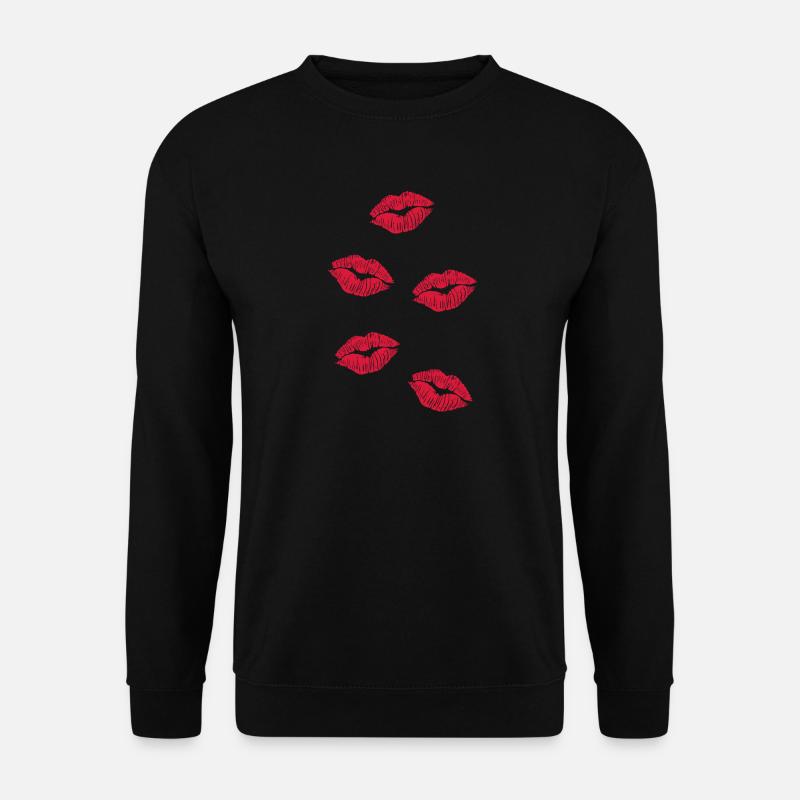 fünf Kussmünder - Unisex Pullover - Schwarz
