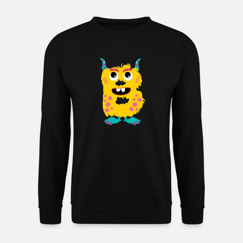 Buchstabe B Geschenk Monster ABC Vorname mit B - Unisex Pullover - Schwarz