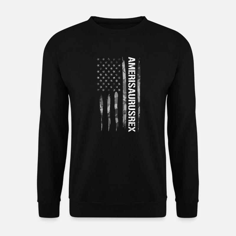 Amerisaurusrex - Drapeau américain - Sweat-shirt Unisexe - noir