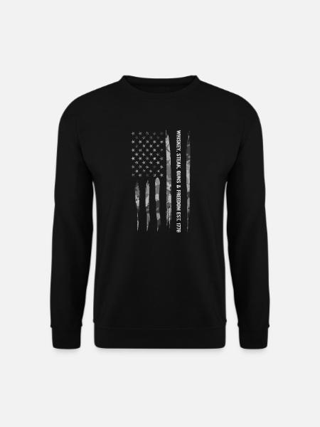 Whiskey, Steak, Guns & Freedom E... - Unisex Sweatshirt - black