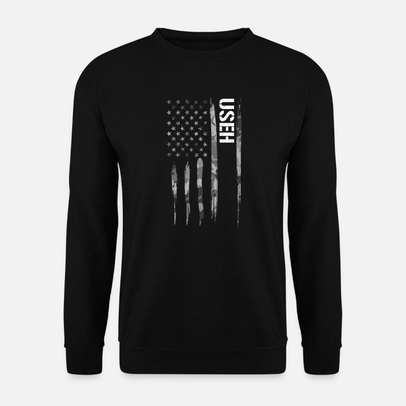 USEH - American Flag - Unisex Sweatshirt - black