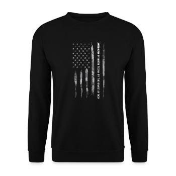 Américain de naissance Texan By The G... - Sweat-shirt Unisexe - noir - Devant - Alina (178cm) & Michal (187cm)
