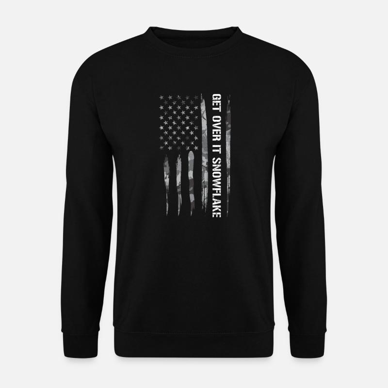 Get Over It Snowflake - Unisex Pullover - Schwarz