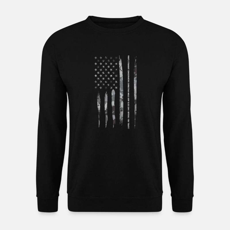 White Straight Conservative Chri... - Unisex Sweatshirt - black