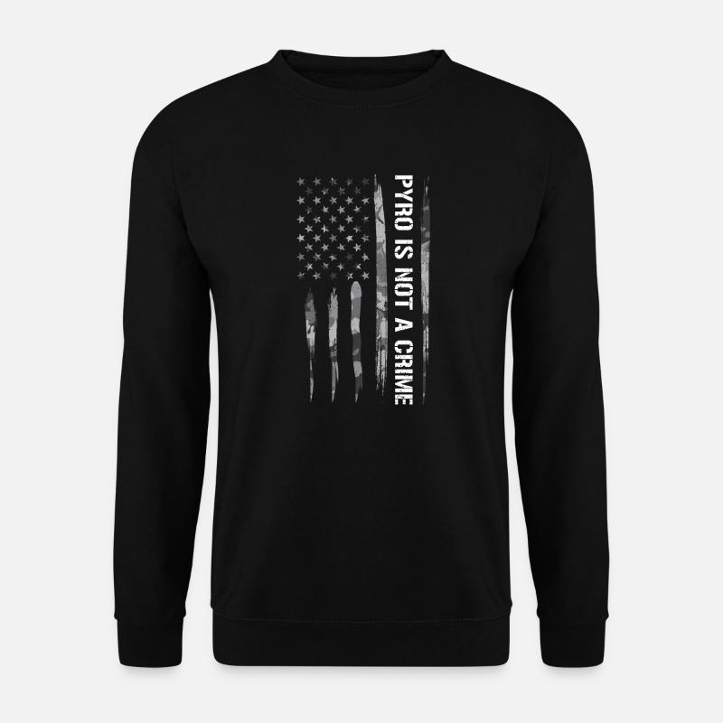 Pyro n’est pas un crime - Sweat-shirt Unisexe - noir