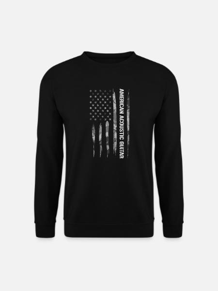 Guitare acoustique américaine - Sweat-shirt Unisexe - noir