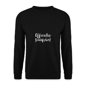 Offizielles Schlafshirt - Unisex Pullover - Schwarz - Vorne - Alina (178cm) & Michal (187cm)