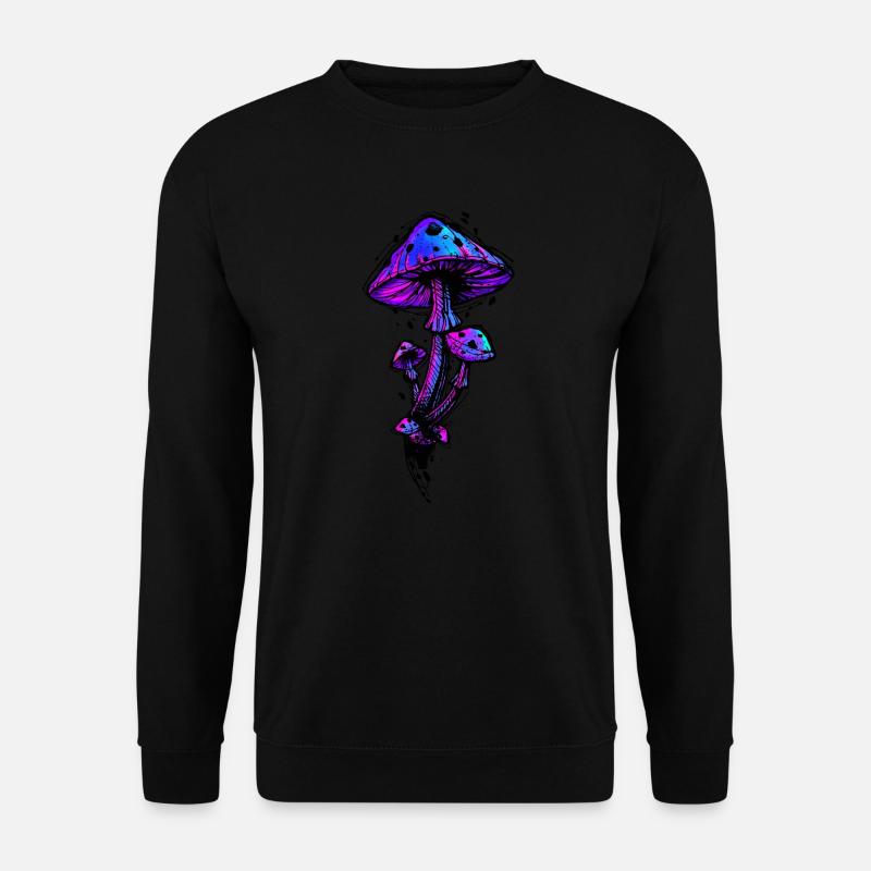 Psychedelic Mushrooms - Unisex Pullover - Schwarz