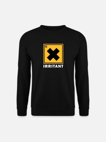 IRRITANT WARNING SIGN - Unisex Sweatshirt - black