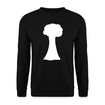 Tree Symbol Nature Shape - Unisex Sweatshirt - black - Front - Alina (178cm) & Michal (187cm)